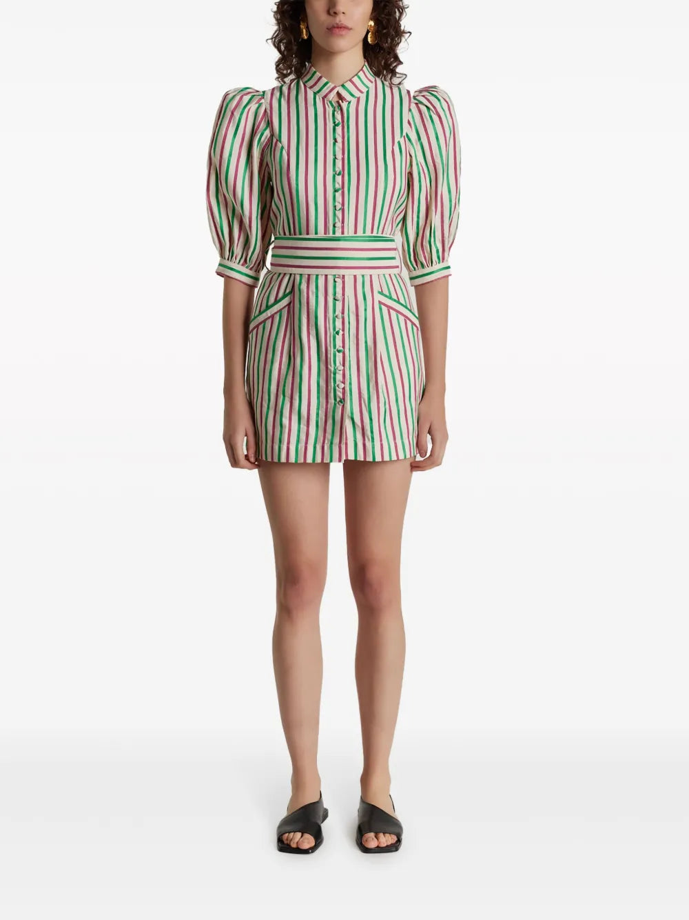 Amoako Stripe-Print Dress