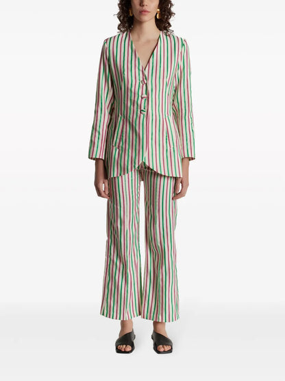 Bridget Stripe-Pattern Blazer