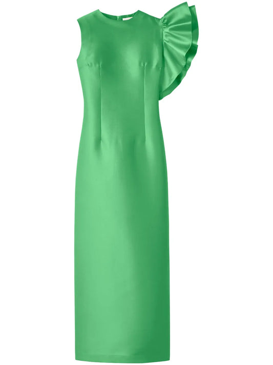 Franz Ruffled-Detail Midi Dress