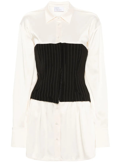 Corset-Detail Mini Dress