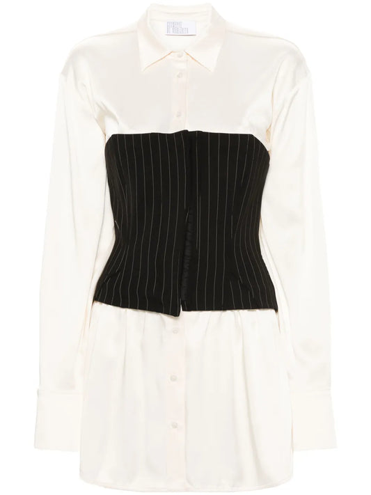 Corset-Detail Mini Dress