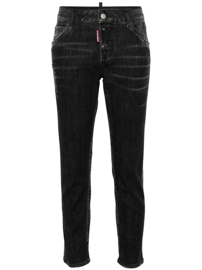 Cool Girl Low-Rise Cropped Jeans
