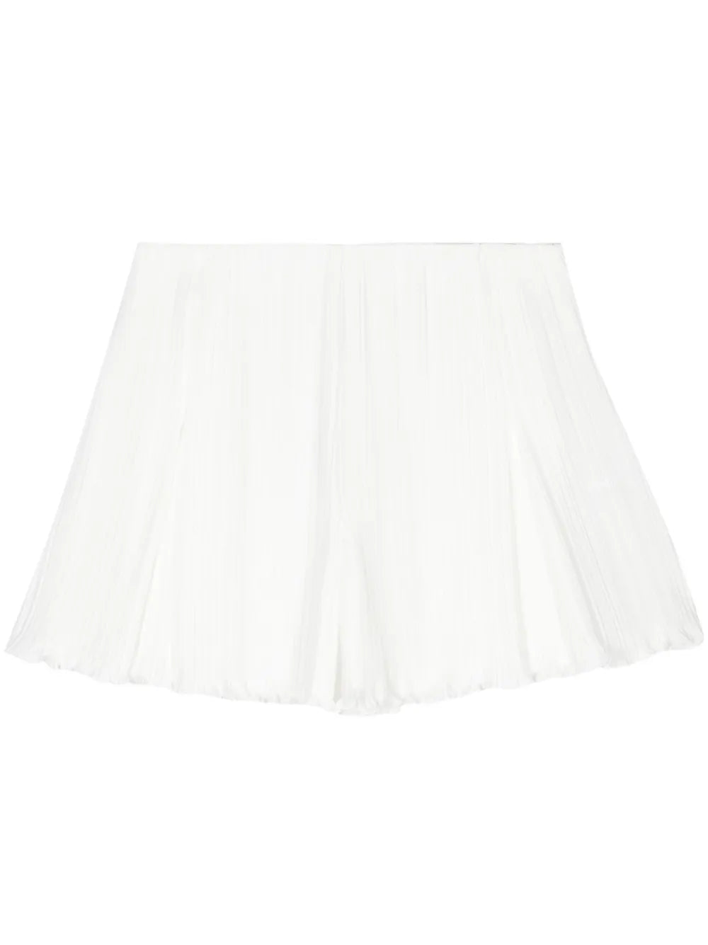Pleated High-Waisted Shorts