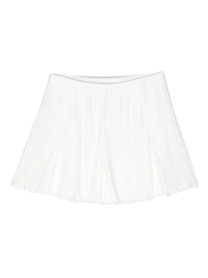 Pleated High-Waisted Shorts