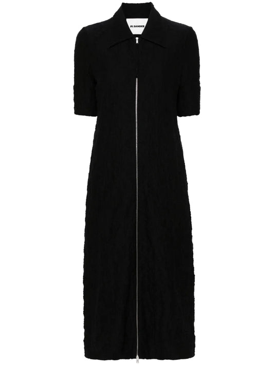 Textured Mid-Length Dress