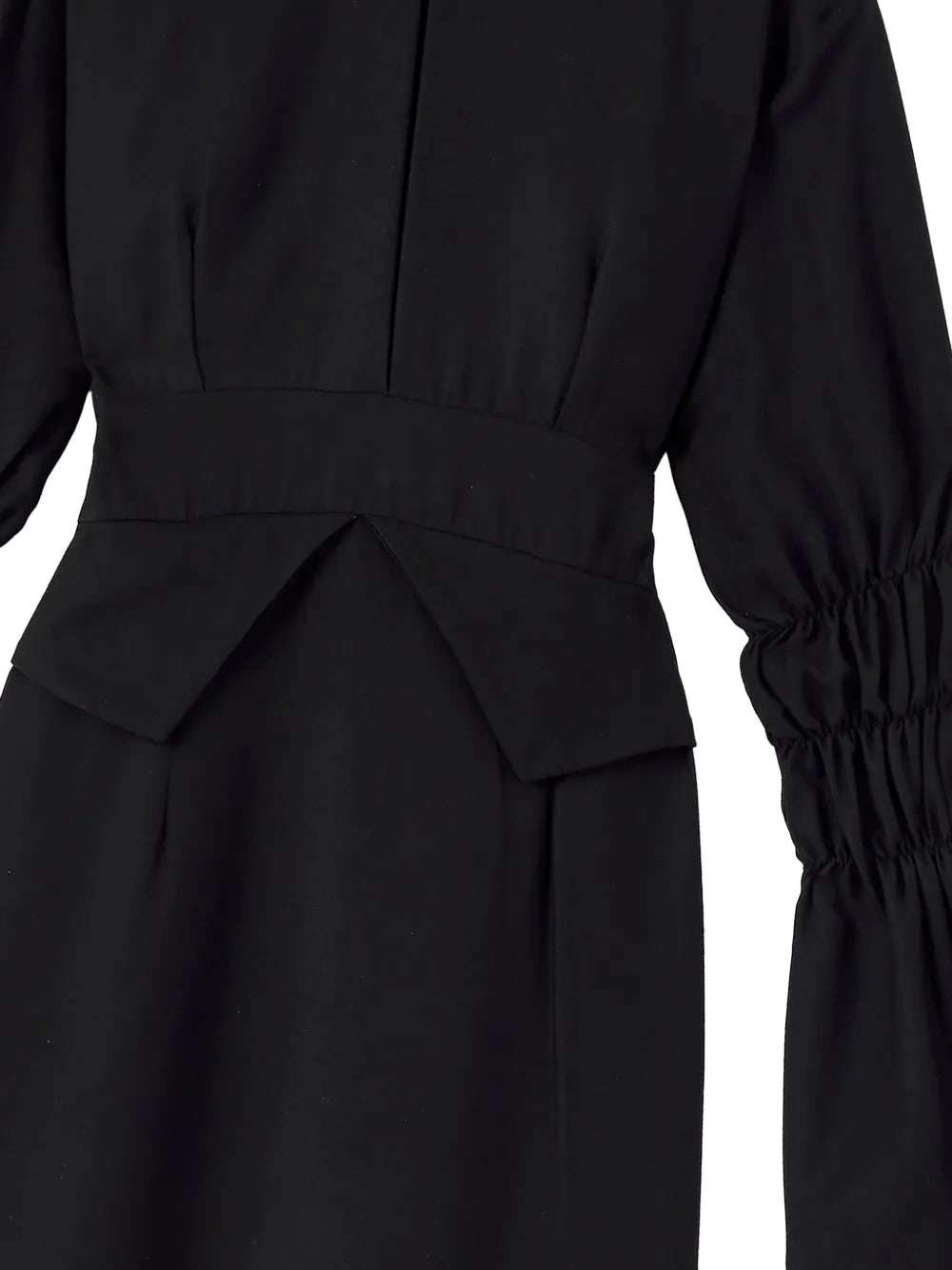 Keith Ruched-Sleeve Dress