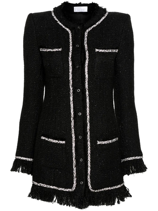Single-Breasted Tweed Jacket
