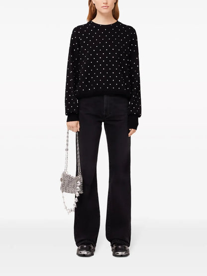 Crystal-Embellished Wool Jumper