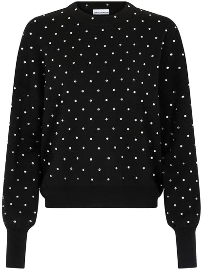Crystal-Embellished Wool Jumper