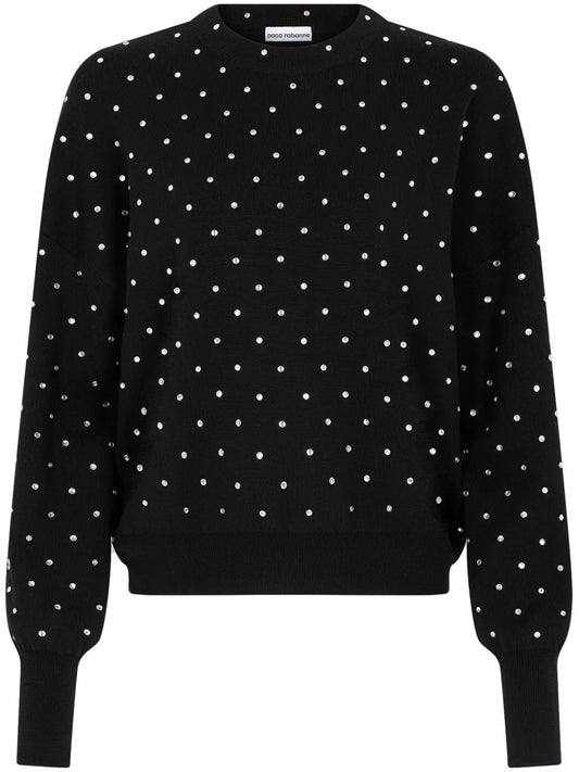 Crystal-Embellished Wool Jumper