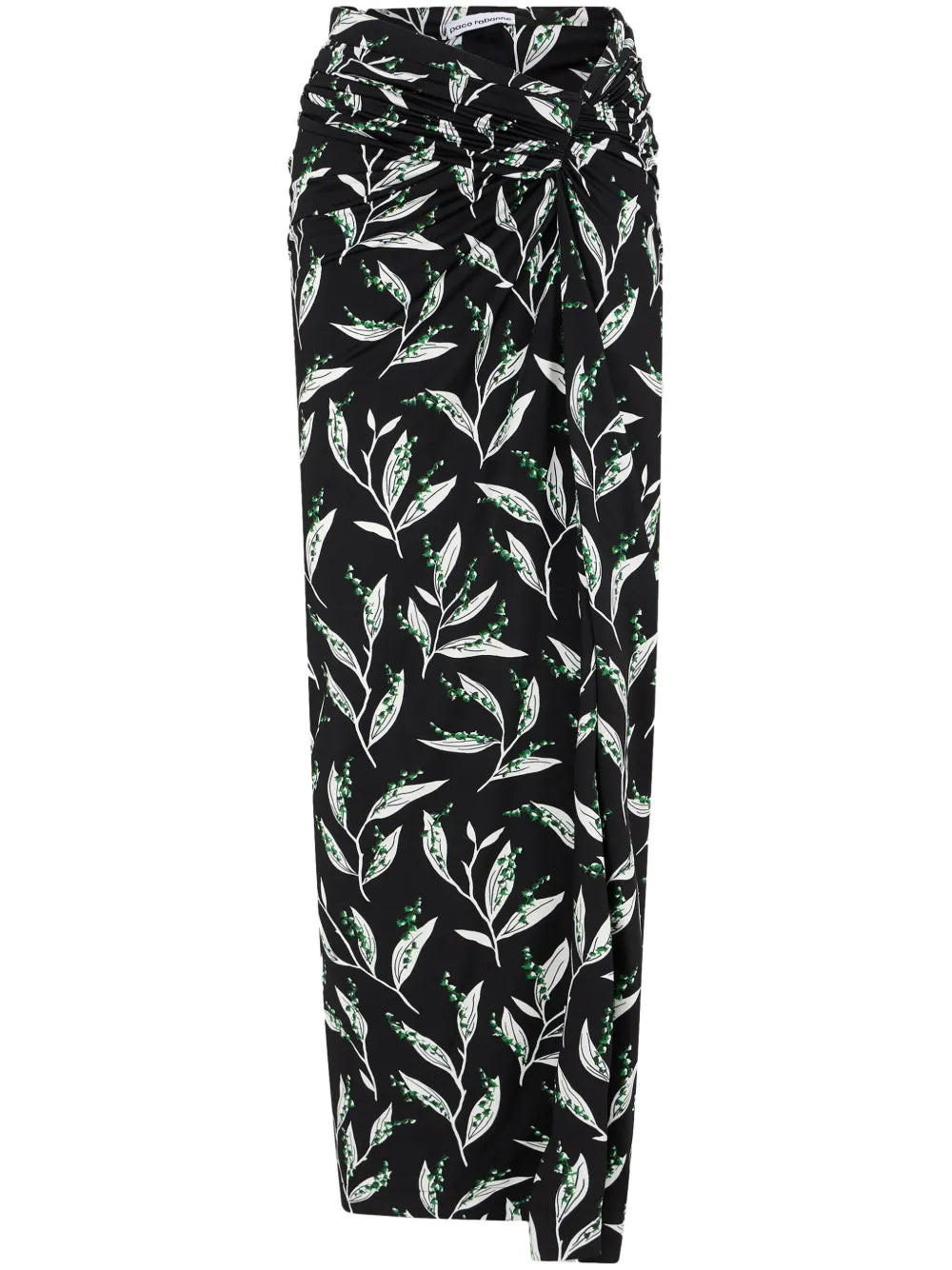 Graphic-Print High-Waist Maxi Skirt