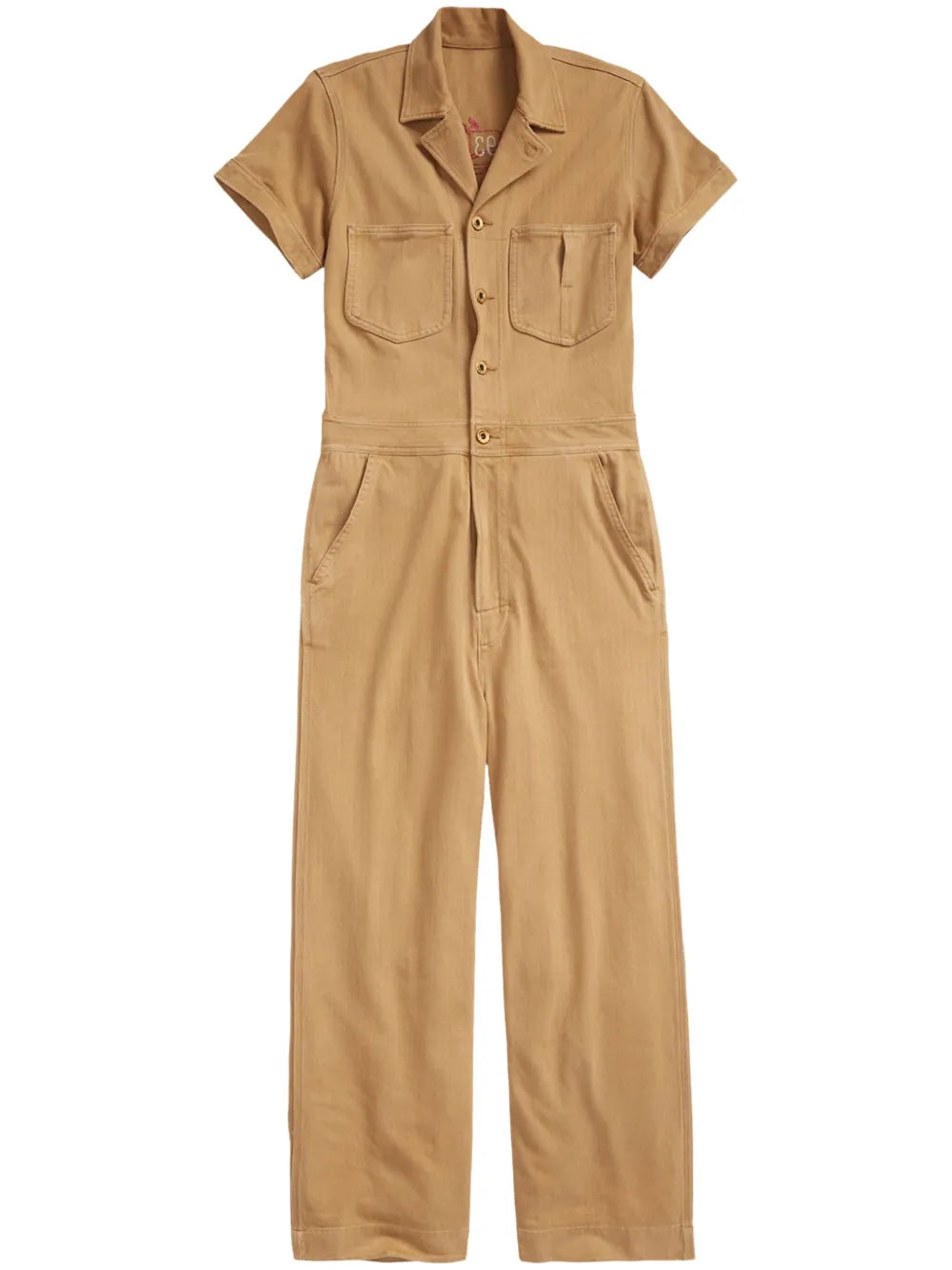 Short-Sleeve Cotton Jumpsuit