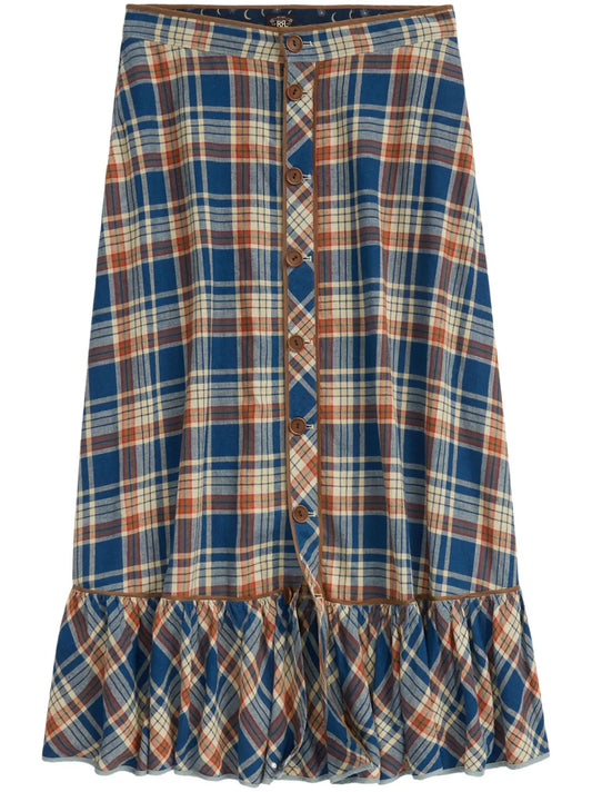 Sadie Cotton-Linen Blend Skirt