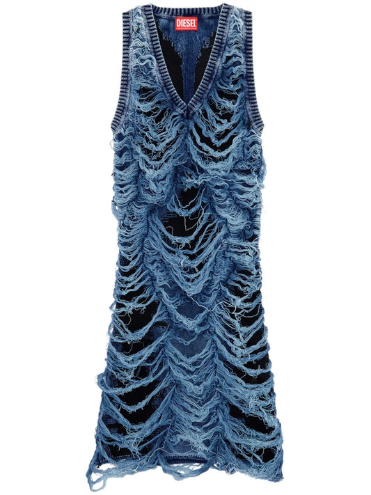 M-Bianca Distressed Minidress