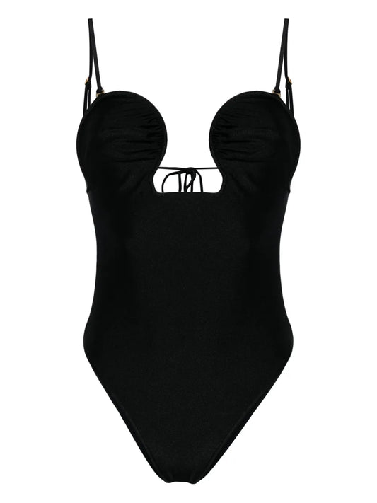 Celia Wired-Neckline Swimsuit
