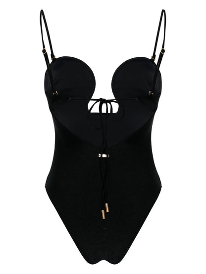 Celia Wired-Neckline Swimsuit