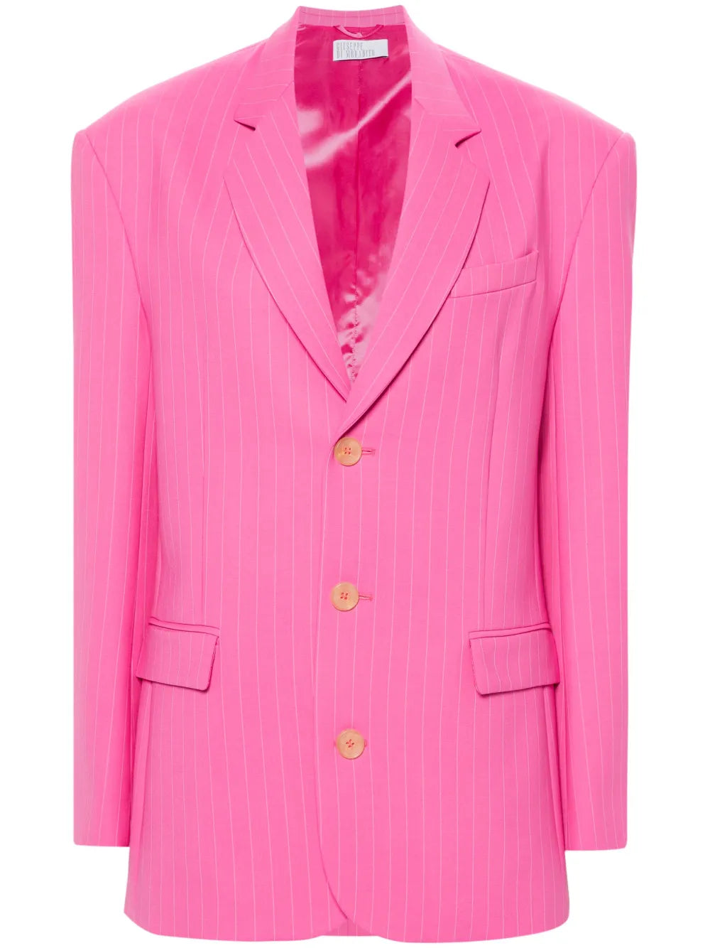 Pinstripe Single-Breasted Blazer