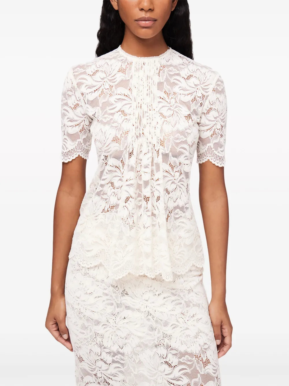 Lace-Detail T-Shirt