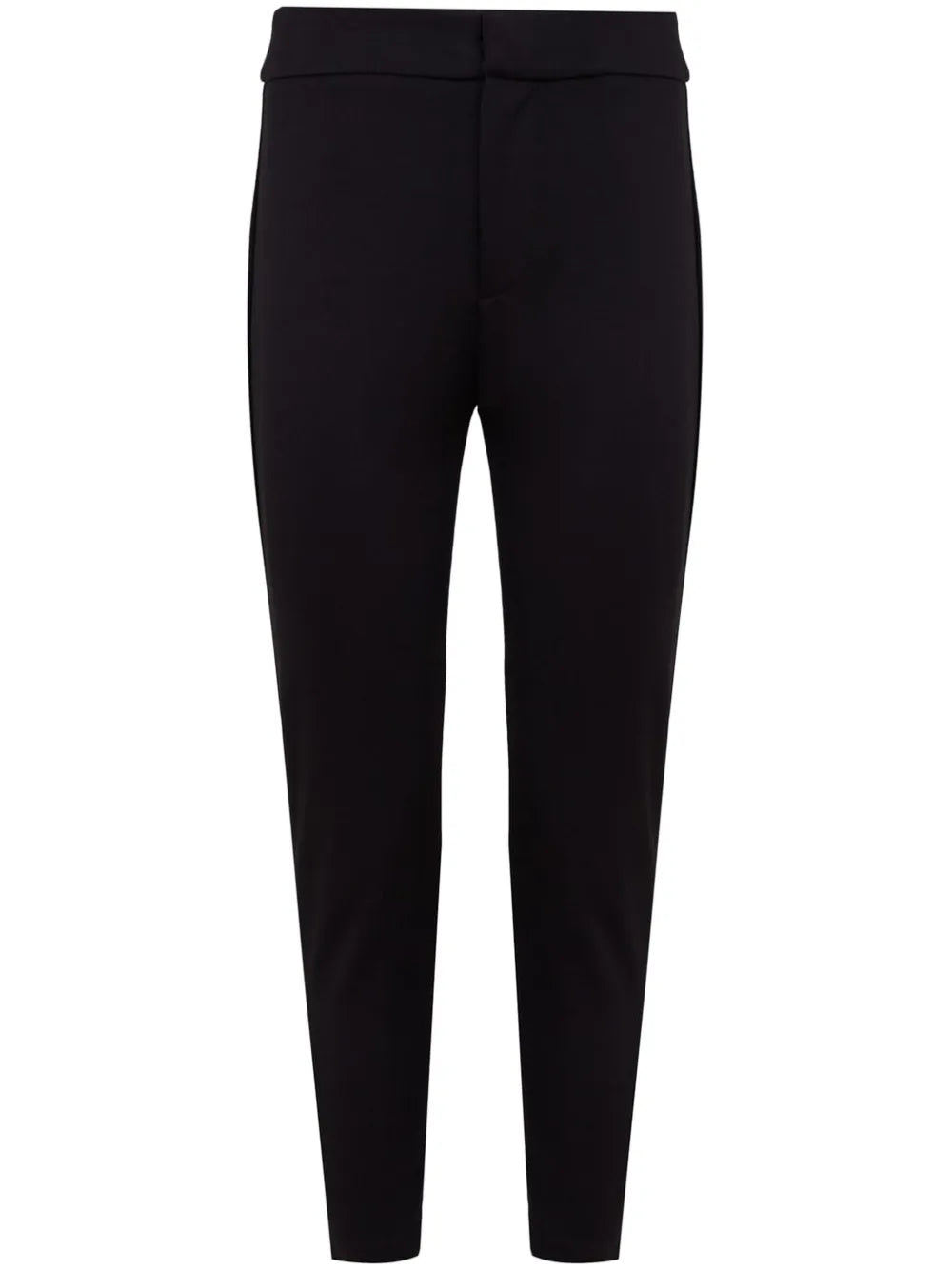 High-Waisted Slim-Fit Capri Pants