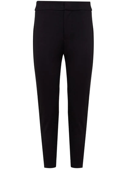 High-Waisted Slim-Fit Capri Pants