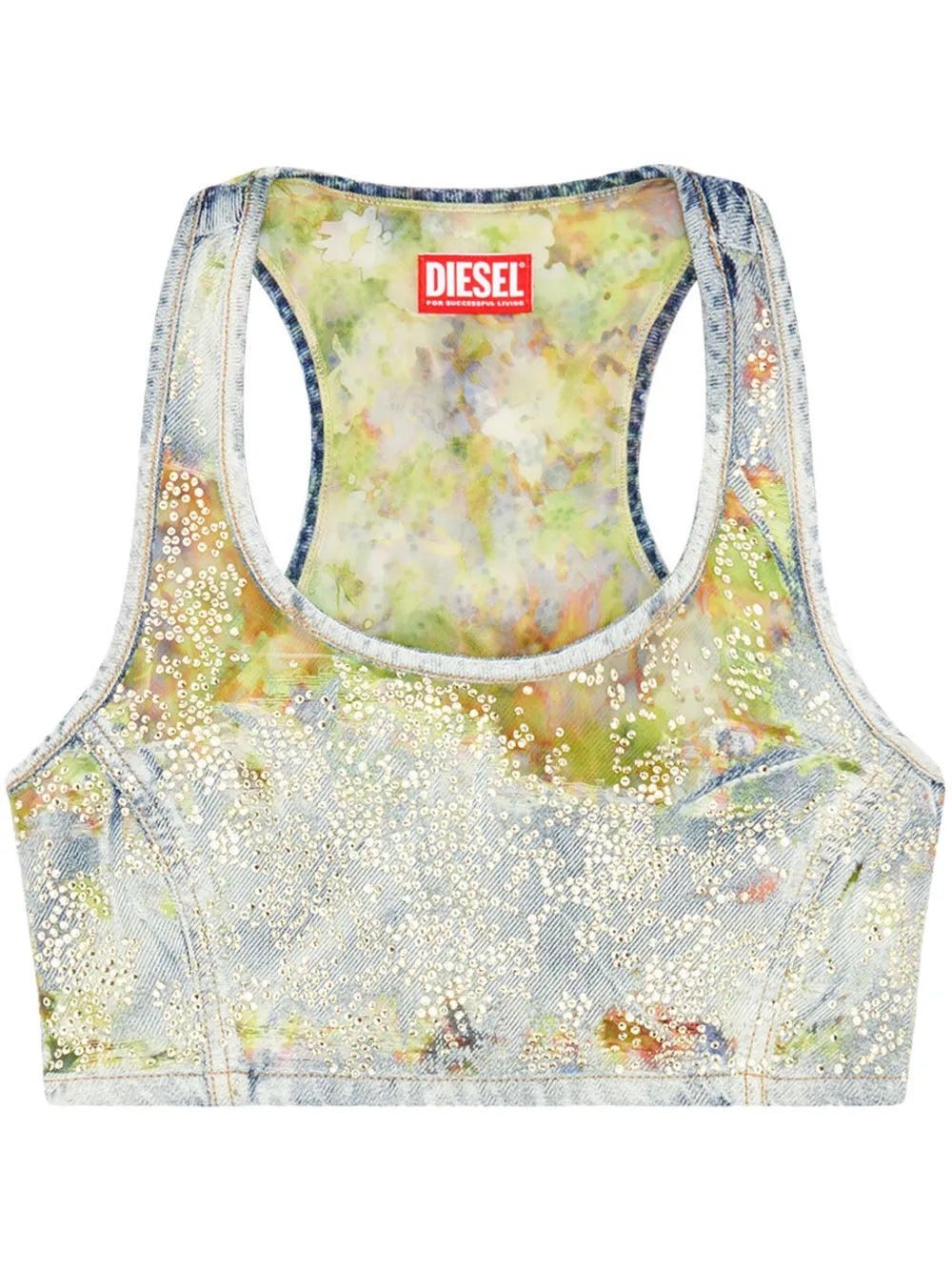 De-Detop-Fse Devoré Crop Top