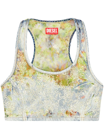 De-Detop-Fse Devoré Crop Top