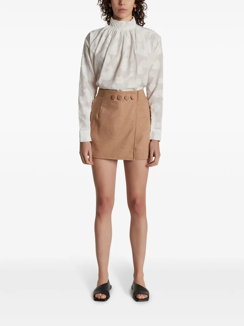 Decorative Buttoned Shorts
