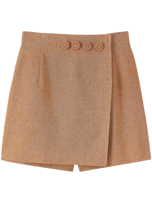 Decorative Buttoned Shorts
