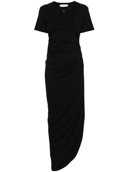 Draped Maxi T-Shirt Dress