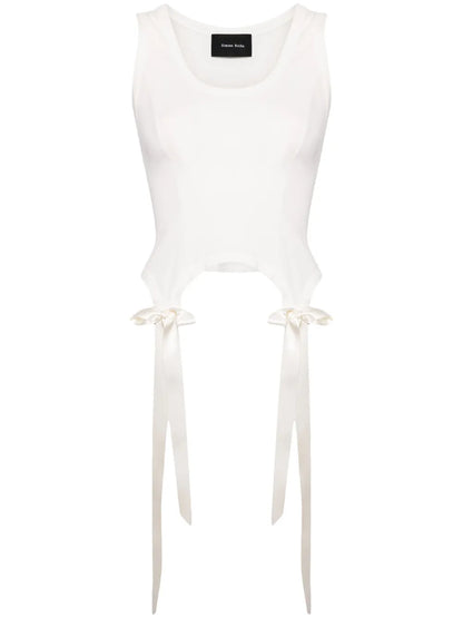 Easy Bow Tails Cotton Tank Top
