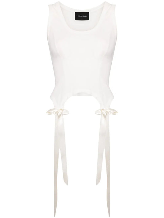 Easy Bow Tails Cotton Tank Top