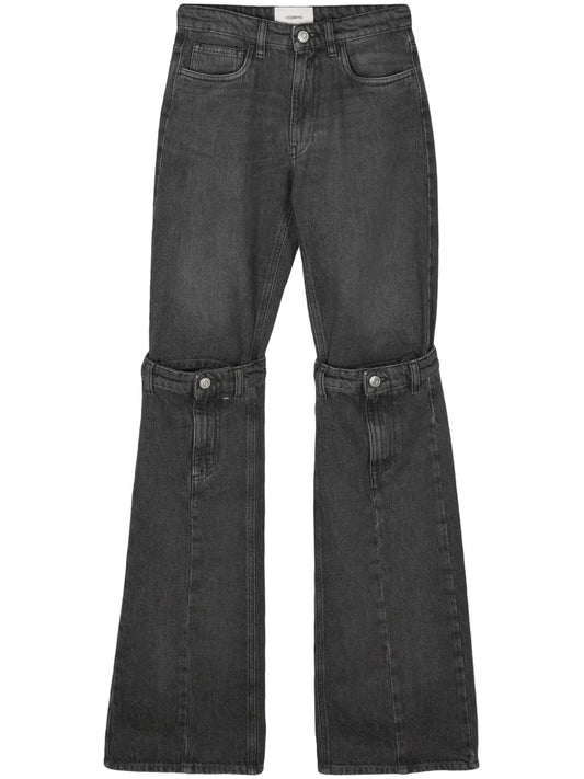 Mid-Rise Wide-Leg Jeans