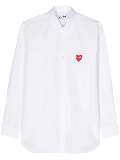 Heart-Appliqué Shirt