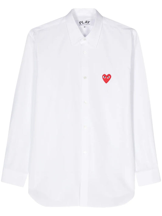Heart-Appliqué Shirt