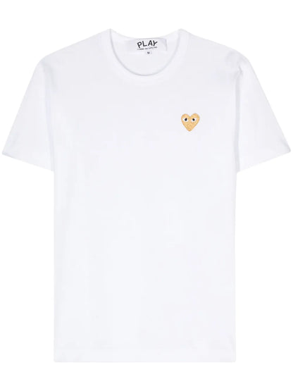 Heart-Patch Cotton T-Shirt