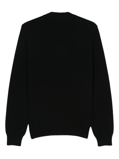 Heart-Patch Wool Cardigan