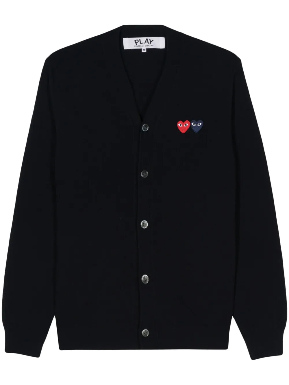 Heart-Patch Wool Cardigan
