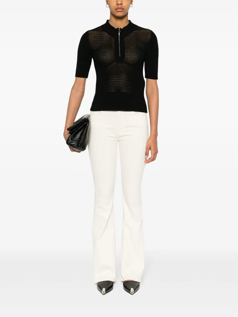 Mid-Rise Flared Jeans