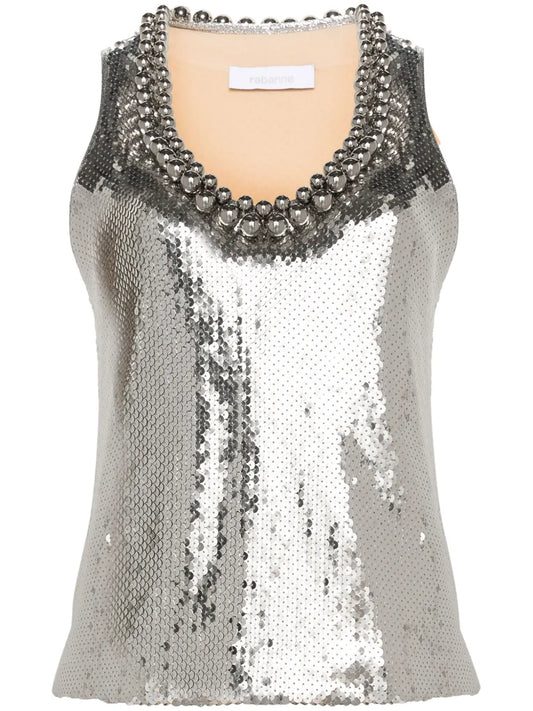 Sequin-Embellished Top