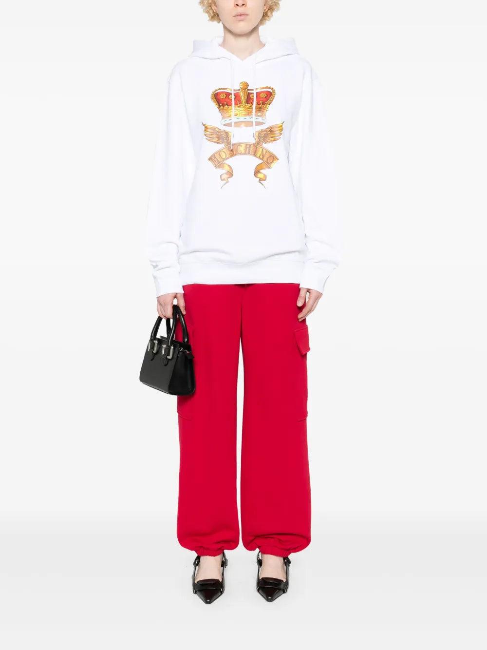 Crown-Print Hoodie