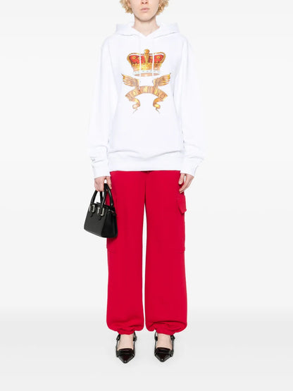 Crown-Print Hoodie