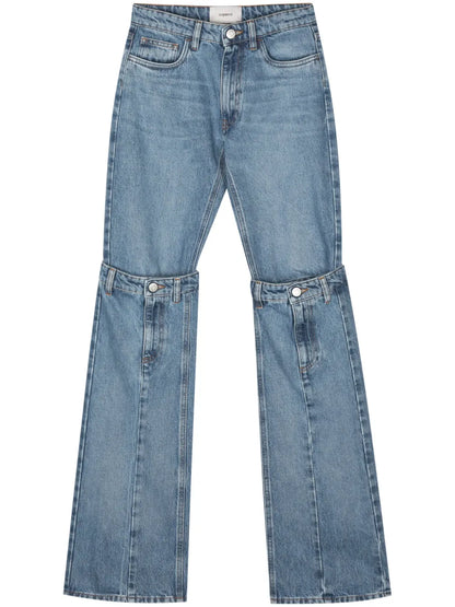 Mid-Rise Wide-Leg Jeans