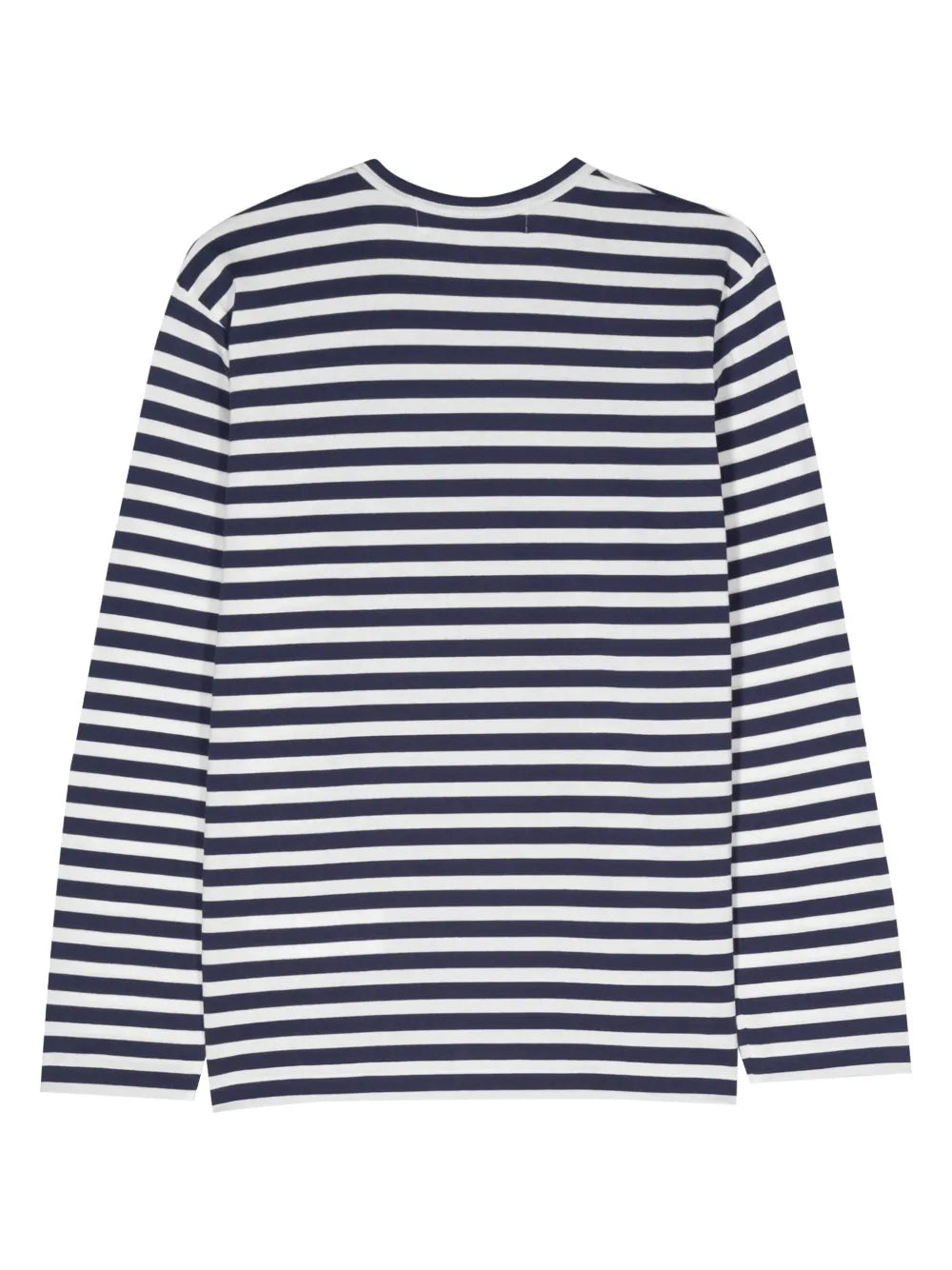 Heart-Patch Striped Cotton T-Shirt
