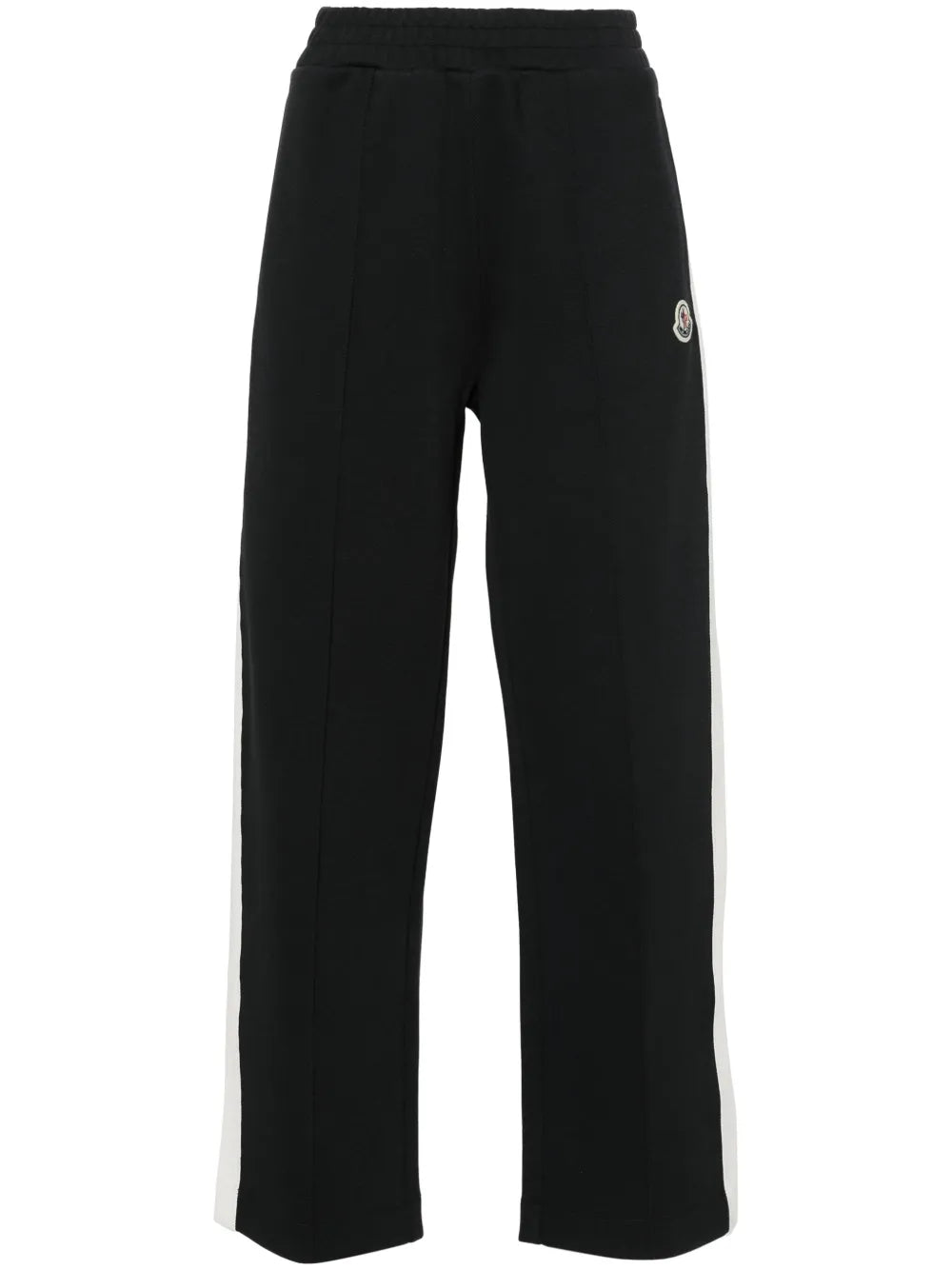 Mid-Rise Striped Wide-Leg Track Pants