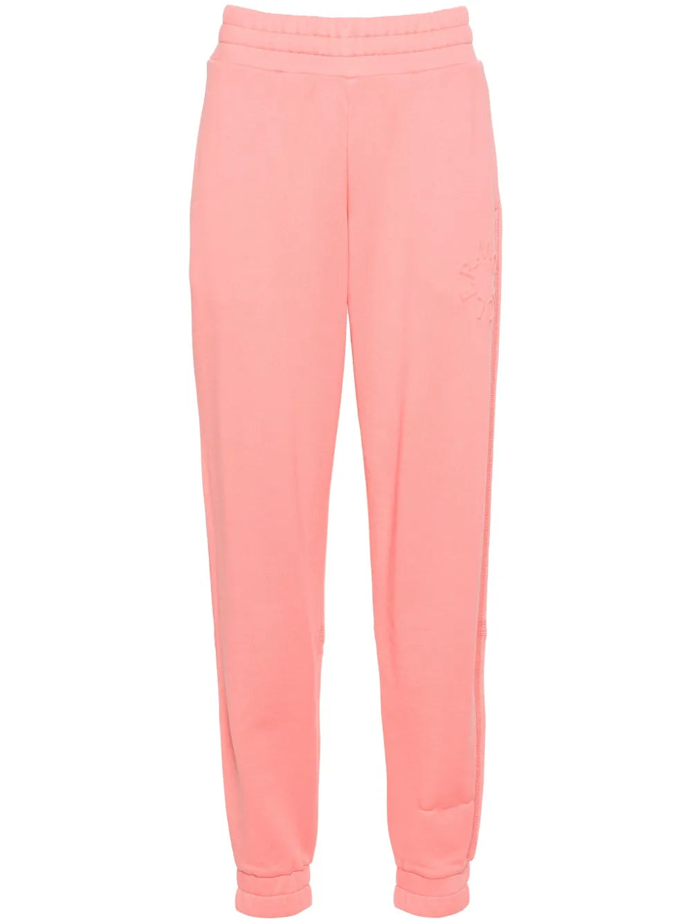 High-Waisted Logo-Embossed Track Pants