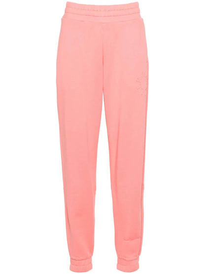 High-Waisted Logo-Embossed Track Pants
