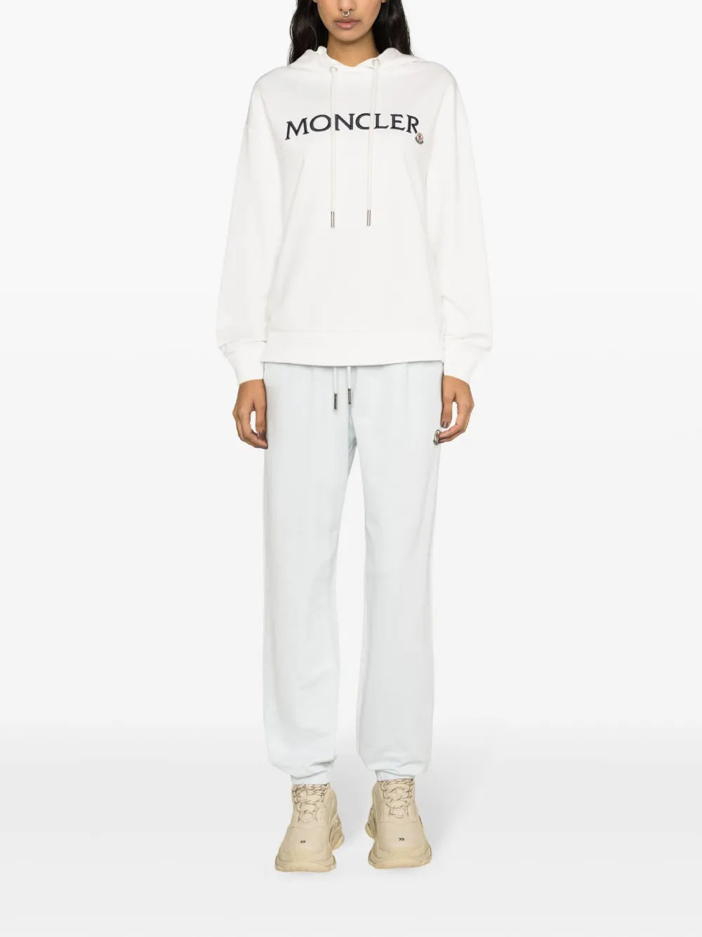 Mid-Rise Logo-Patch Track Pants