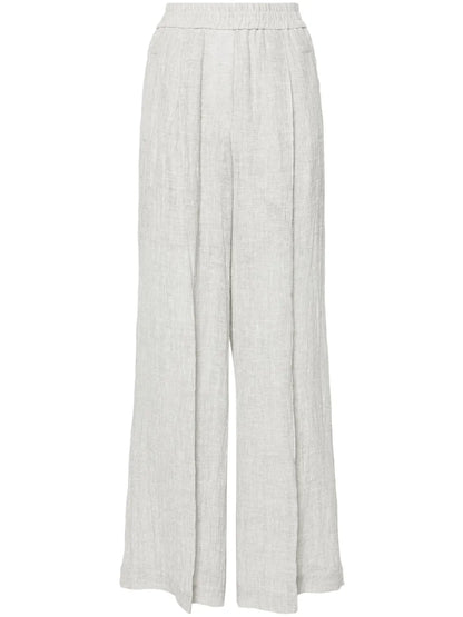 High-Waist Palazzo Trousers