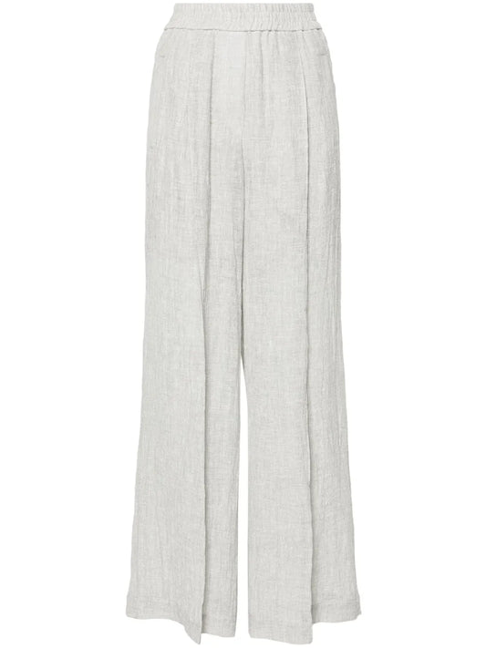 High-Waist Palazzo Trousers