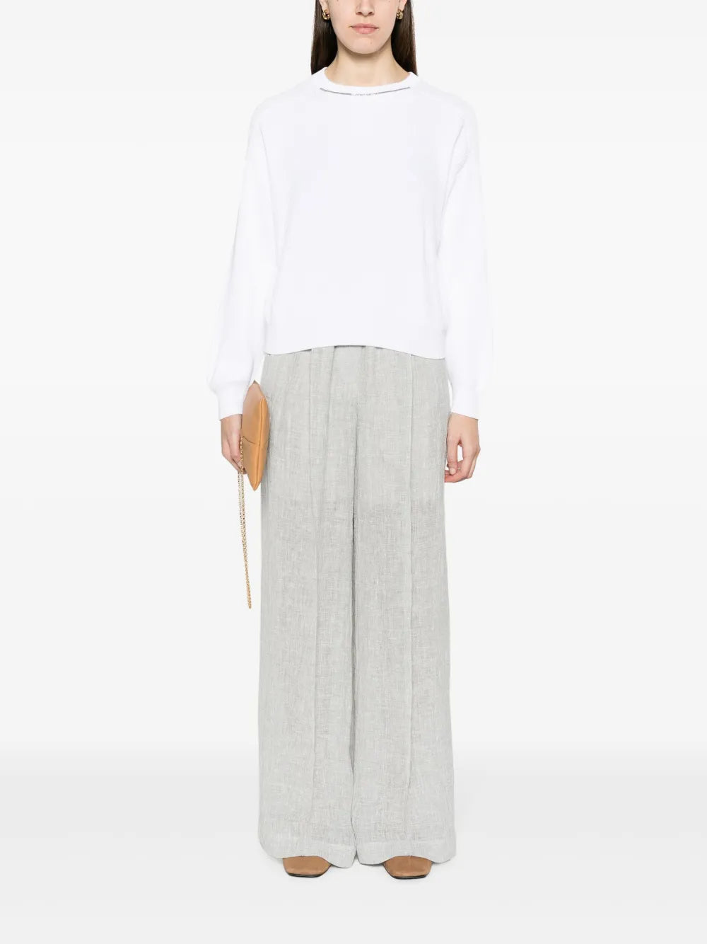 High-Waist Palazzo Trousers